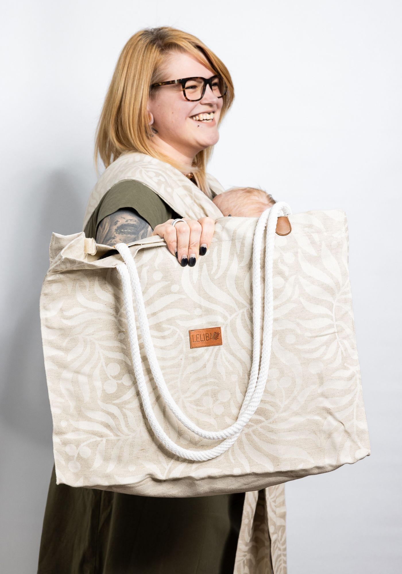 LELIBAG Shopper Bungi Leinen